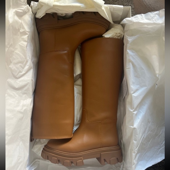 Giaborghini x Pernile Teisbaek 07 leather knee-high boots - Picture 8 of 11
